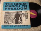REV. MARTIN LUTHER KING lp SPEAKS THE GREAT MARCH TO FREEDOM DETROIT JUNE 23, 63