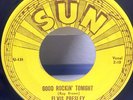 Orig ELVIS PRESLEY GOOD ROCKIN TONIGHT I DONT CARE 45 SUN 210 45 NM 3 Push Marks