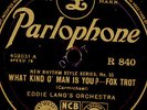 EDDIE LANG'S ORCH. What kindo' man is you? / LOUIS ARMSTRONG Muggles 78rpm X2782