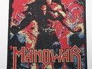 Manowar , Louder than Hell Patch, black border, limited, rar, rare
