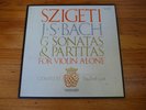Szigeti-J.S. Bach 6 Sonatas & Partitias for Violin. Vanguard, red label BG 627/9