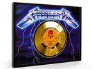 Metallica Ride The Lightning Framed Gold Disc Display Vinyl ( C1 )