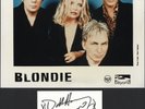Blondie including Debbie Harry - In Person Signed White Card plus Photograph.