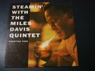 STEAMIN WITH THE MILES DAVIS QUINTET LP RECORD ORIGINAL DG RVG