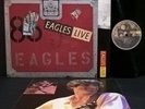 EAGLES Eagles Live 2LP EX UK w/ POSTER & Inner Sleeves 1980 Gatefold vinyl recor