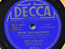Judy Garland Over the Rainbow Press Defect But Playable 78 Decca B-side skips