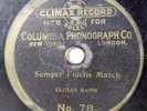 78RPM Climax Columbia Record Semper Fidelis March - The Climax Band 1901