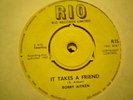 UK RIO R 15-BOBBY AITKEN-IT TAKES A FRIEND/LAUREL AITKEN-SUNSHINE-NR EX