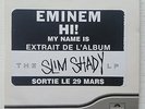 EMINEM HI  MY NAME IS FROM THE SLIM SHADY LP VERY RARE FRENCH PROMO CD SINGLE