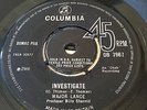 MAJOR LANCE 'INVESTIGATE' ISSUE COLUMBIA RARE 60's NORTHERN SOUL