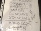 Hardcore Superstar - Handwritten Fully Signed Setlist + 1 Extra (Hanoi Rocks)