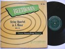 VIENNA KONZERTHAUS QUARTET WL-5104 Mono LP BEETHOVEN String Quartet 1951