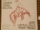 COWBOY SONGS BALLADS AND CATTLE CALLS FROM TEXAS LP Folk SEALED MINT AFS L28