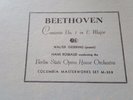BEETHOVEN CONCERTO NO1 IN C MAJOR BERLIN STATE OPERA HOUSE ORCH HANS ROSBAUD