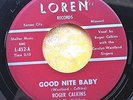 KANSAS CITY TEEN POPCORN 45: ROGER CALKINS Good Nite Baby/Long Lonely Summer