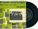 the KINKS Ev'rybody's Gonna be Happy 1965 RARE DUTCH ENVELOP* PYE PS VINYL 7