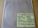TALKING HEADS Talking Heads & Rhythm Section Live 11/2/81 LP CLEAR VINYL RARE