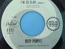 DEEP PURPLE RARE MEXICAN TRUE PROMO WHITE LABEL I'M SO GLAD ( SHADES OF LP ERA)