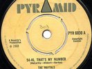 MAYTALS - 54-46,THAT'S MY NUMBER b/w DREAMLAND - PYRAMID LBL - REGGAE - SKA