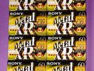 SONY METAL XR 60. RARE 8 AUDIO CASSETTE TAPE BLANK VERGINI SIGILLATE