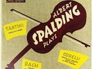 Albert Spalding Plays, Tartini, Bach, Corelli, Remington RLP-199-23 Mono LP