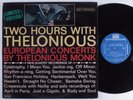 THELONIOUS MONK Two Hours With Thelonious RIVERSIDE 2XLP gatefold mono
