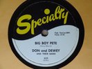 1959 Rock ‘n Roll R&B 78 rpm DON AND DEWEY Big Boy Pete / Farmer John EX