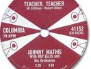 JOHNNY MATHIS Pop 78 RPM Record. Teacher, Teacher