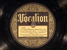 78 RPM - Jimmie Noone's Apex Club Orchestra, Vocalion 1436, E- Jazz