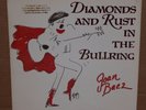 RARE Joan Baez Diamonds and Rust In The Bullring vinyl LP record Gold Promo