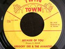 GREGORY DEE AND THE AVANTIES Because Of You TWIN TOWN Minnesota Garage LISTEN