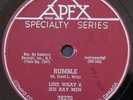 LINK WRAY & HIS RAY MEN 78 The Swag / Rumble RARE CANADA Rockabilly Apex E