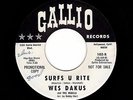 '63 W Coast SURF Instros WES DAKUS/REBELS Surfs U Rite/Dog Food GALLIO M- HEAR