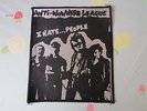 Original ANTI Nowhere League I Hate People 1980's LARGER Sew on Badge / Patch