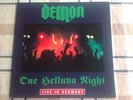 DEMON-ONE HELLUVA NIGHT/LIVE IN GERMANY-UK-1990-2XLP SET-ROCK/METAL-GATEFOLD-EX