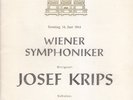 Concert Programme 1964 Fritz Wunderlich Dietrich Fischer-Dieskau Mahler Vienna