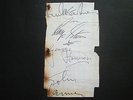 THE BEATLES AUTOGRAPHS SIGNED RANK ORGANISATION BALLROOM PAUL McCARTNEY +3 1960s