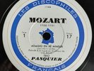 Trio PASQUIER MOZART Adagio BACH Fugue 4*78RPM DISCOPHILES FRANÇAIS EX+