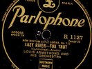 LOUIS ARMSTRONG & HIS ORCHESTRA Lazy River / Georgia...Schellackplatte 78' X2551