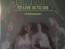Metallica To live is to die Indianapolis 1988 2LP on black vinyl