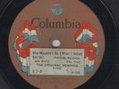 The Original Memphis Five 78rpm Columbia 37-D She Wouldn't Do(What I /More Jazz