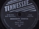 Blues 78 JULIUS KING Mississippi Boogie TENNESSEE 127 HEAR