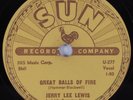 Rock & Roll 78 JERRY LEE LEWIS Great Balls Of Fire SUN 281 HEAR