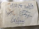 Rolling Stones Autographed Signed Page Early 1960s Knutsford M6 Service Station