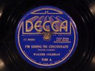 78 RPM -- Walter Coleman (2 guitars), Decca 7168, E Blues