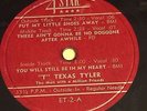 33 RPM 10 inch Album by T Texas Tyler 4 Star ET-2 (Radio Station Promo) grade E-