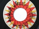 KEETIE AND THE KATS way out Rocknroll Instro Surf Garage Single (Huron) *HEAR