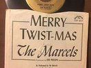 MARCELS Merry Twist-Mas/Don't Cry For Me This Christmas 45 + ps Colpix doo wop