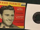 WEBB PIERCE I Ain't Never 45 EP + PS Decca rockabilly country NM
