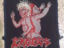 Exodus Bonded By Blood Thrash Metal Embroidered Round Patch Vintage 1980's